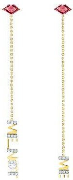 Swarovski Lange Ohrringe, Gold, Kristall, Damen - Bild 1