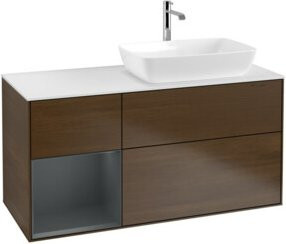 V&B Waschtischunterschrank Finion in Weiß lackiert, Breite: 120 cm, Tiefe: 50,1 cm, Höhe: 50,1 cm - Bild 1