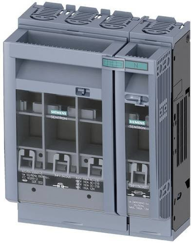 Siemens Sicherungslasttrennschalter 3NP11341CA20, Sicherungsgröße 00, 160A, 690 V/AC, 440 V/DC, Grau - Bild 1