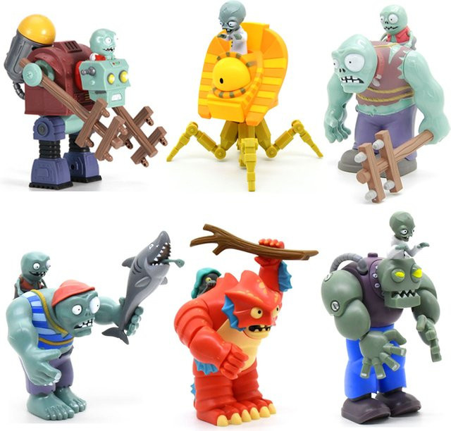 SHI JI YI GAO Plants vs. Zombies Actionfigur Tiefsee Pirat Riesenzombie Modellpuppe in Mehrfarbig - Bild 1