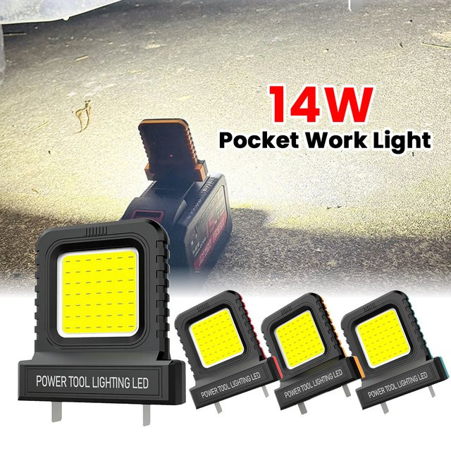Dayi Lomvum Zhipu 14W LED Arbeitslicht für 20V-21V Li-Ion Akkus in Schwarz und Grün - Bild 1