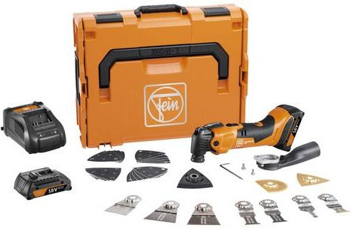 Fein Multimaster AMM 500 Plus Akku-Multifunktionswerkzeug Set in Orange mit 2 Akkus und Zubehör - Bild 1