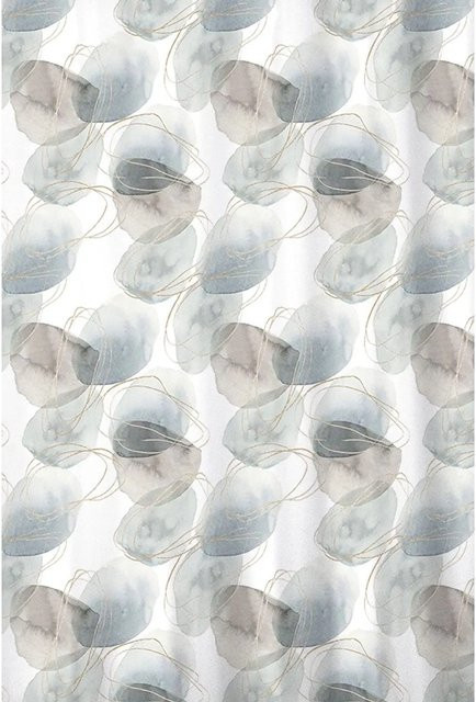 Euroshowers Duschvorhang aus Polyester mit Natur-Motiv, wasserdicht und schimmelresistent, Multicolor, B/H: 180 x 200 cm - Bild 1