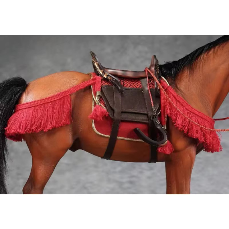 JXK Harness im japanischen Stil Saddlery Simulation Retro Komplettset, Montagezubehör, Rot - Bild 2