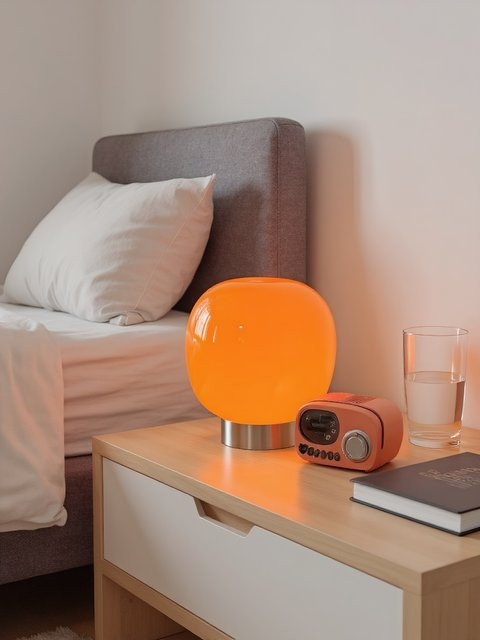 Yueyi Macaron Tischlampe aus Glas und Metall in Transparent und Silber mit dimmbarer CCT-Funktion für Wohnzimmer und Schlafzimmer - Bild 1