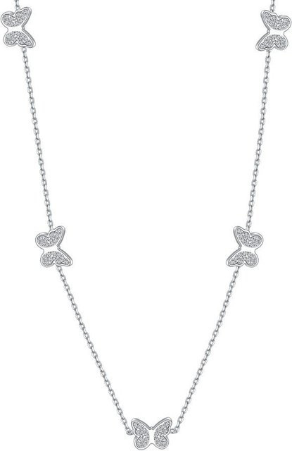 POMOiii Halskette Schmetterling, 925 Sterling Silber, Damen - Bild 1