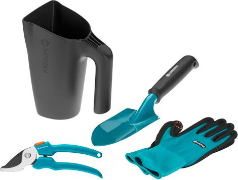 GARDENA Gartenpflege-Set aus Kunststoff in Anthrazit, Türkis und Grau - Bild 1