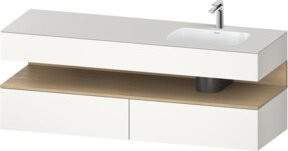 Duravit Einbauwaschtisch-Möbel-Set Qatego in Weiß, B/T/H: 160 x 50 x 60 cm - Bild 1