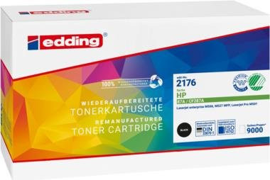 edding Toner Schwarz Kompatibel mit HP CF287A und HP 87A für HP LaserJet Pro M 501 Serie, LaserJet Enterprise M 506 Serie und MFP M 527 Serie - Bild 1