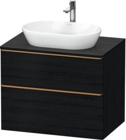 Duravit Waschtischunterschrank D-Neo in Schwarz Matt, Wandhängend, B/T/H: 80 x 55 x 66,4 cm - Bild 1