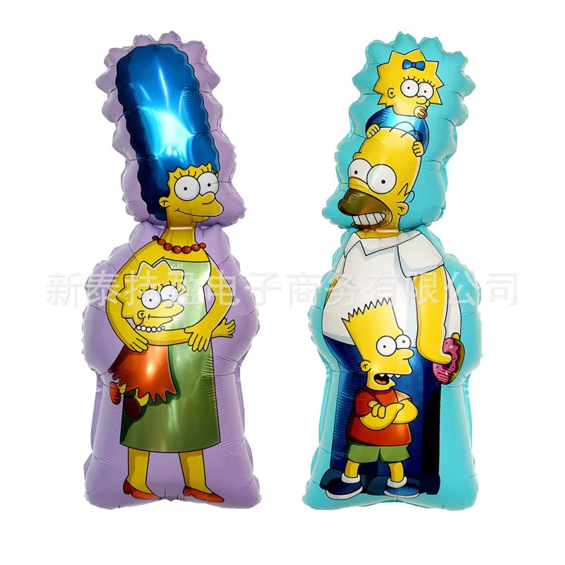 The Simpsons Ballon-Set für Kindergeburtstage mit Latex- und Folienballons in Mehrfarbig - Bild 2
