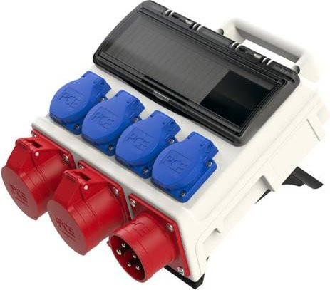 PCE CEE Stromverteiler 9004004 Wandmontierbarer Verteiler 400V 16A Mehrfarbig - Bild 1