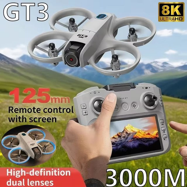 BOALZETD GPS-Drohne GT3 mit 8K HD Doppelkameras, 5G WIFI FPV, bürstenlose Motoren und intelligente Hindernisvermeidung, faltbarer Quadcopter - Bild 1