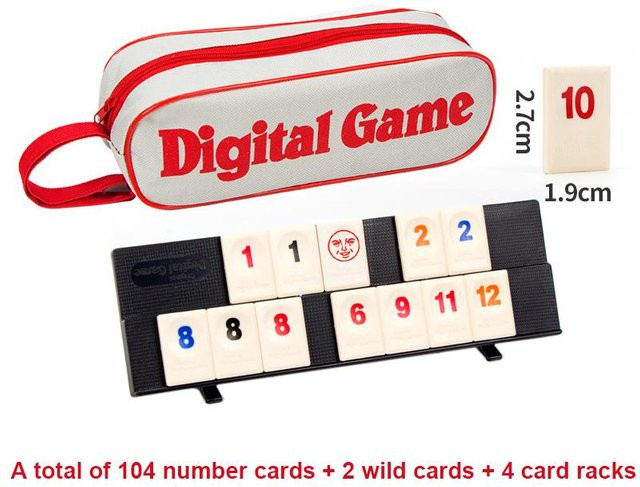Binchi Rummy Cube Spielset, Brettspiel, mit 4 Ablagen, mit tragbarem Koffer, ab 14 Jahren - Bild 1
