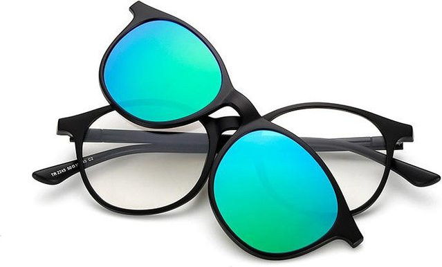 Freedom Outdoors Korrektionsbrille, Vollrand, Round, Schwarz, Transparent, Unisex - Bild 1