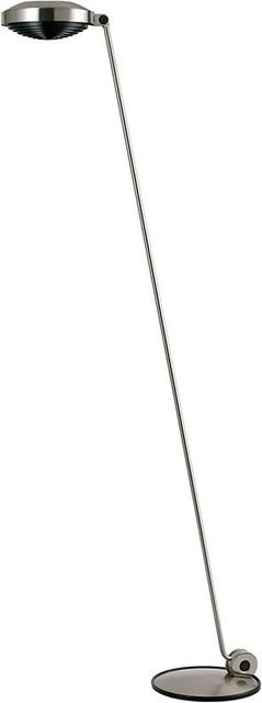 Lumina Elle 1 LED-Stehleuchte in Silber Nickel gebürstet, dimmbar und verstellbar mit warmweißem Licht (2700K) - Bild 1