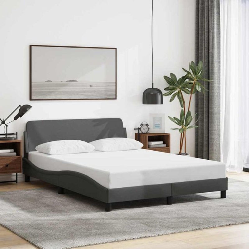 Vidaxl Polsterbett Modern in Anthrazit Grau, B/T: 140 x 200 cm - Bild 1