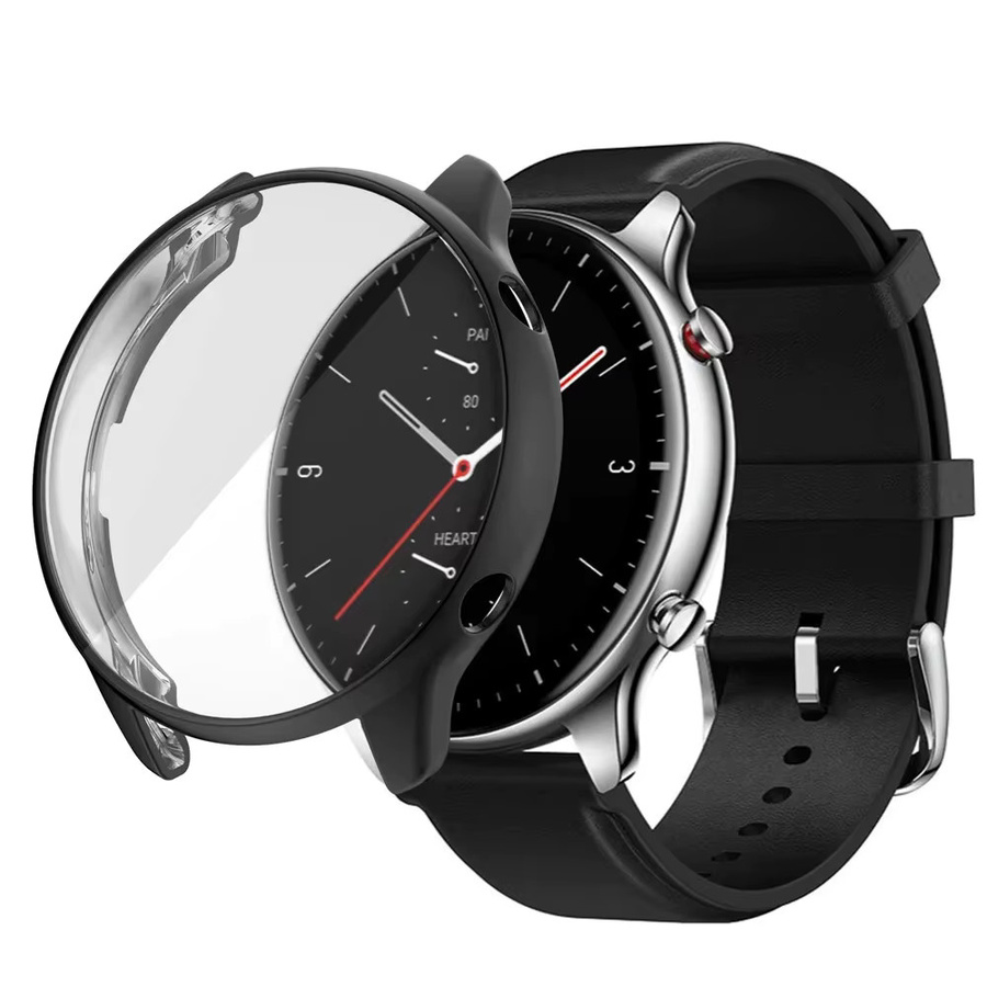 jansin Schutzhülle für Amazfit GTR 2e GTR2, Schwarz, Silikon - Bild 4