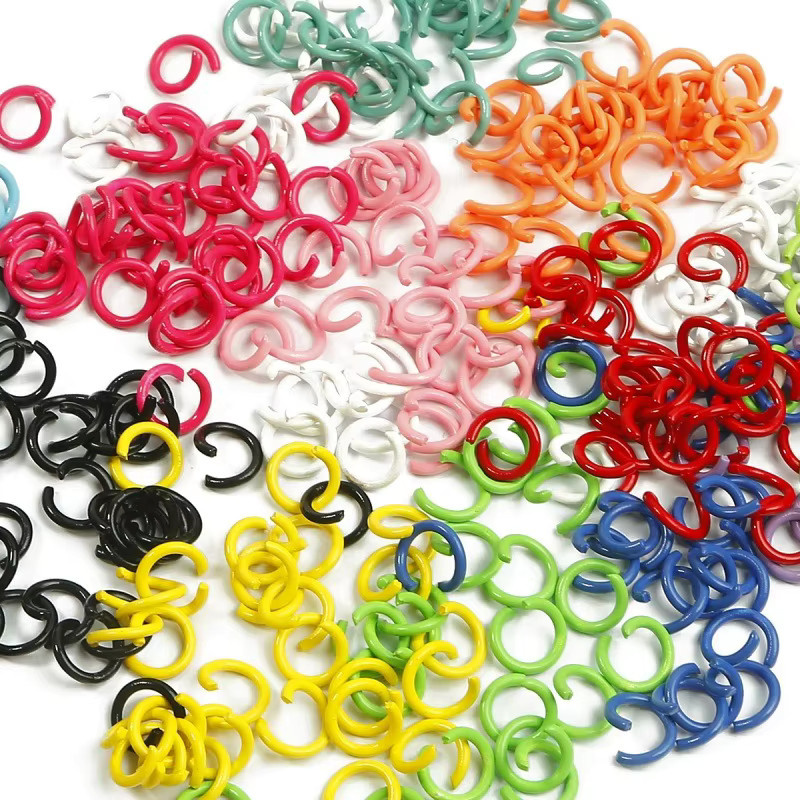 Binderinge Metall, bunt, 100 Stück/Los - Bild 2