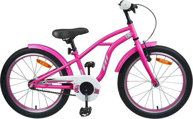 vidaXL Kinderfahrrad 22 Zoll Dunkelrosa 7-12 Jahre - Bild 1