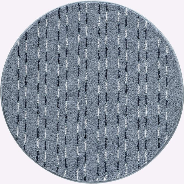 Rutschhemmende Badematte von Heine Home in Blau mit Streifenmuster, rechteckig, aus 100% Polyester und für Fußbodenheizung geeignet - Bild 1