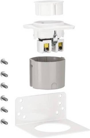 Hager VZ00APZ Schuko Steckdose Universal mit Haltewinkel für APZ und Euroadapter, Weiß, 16A - Bild 1