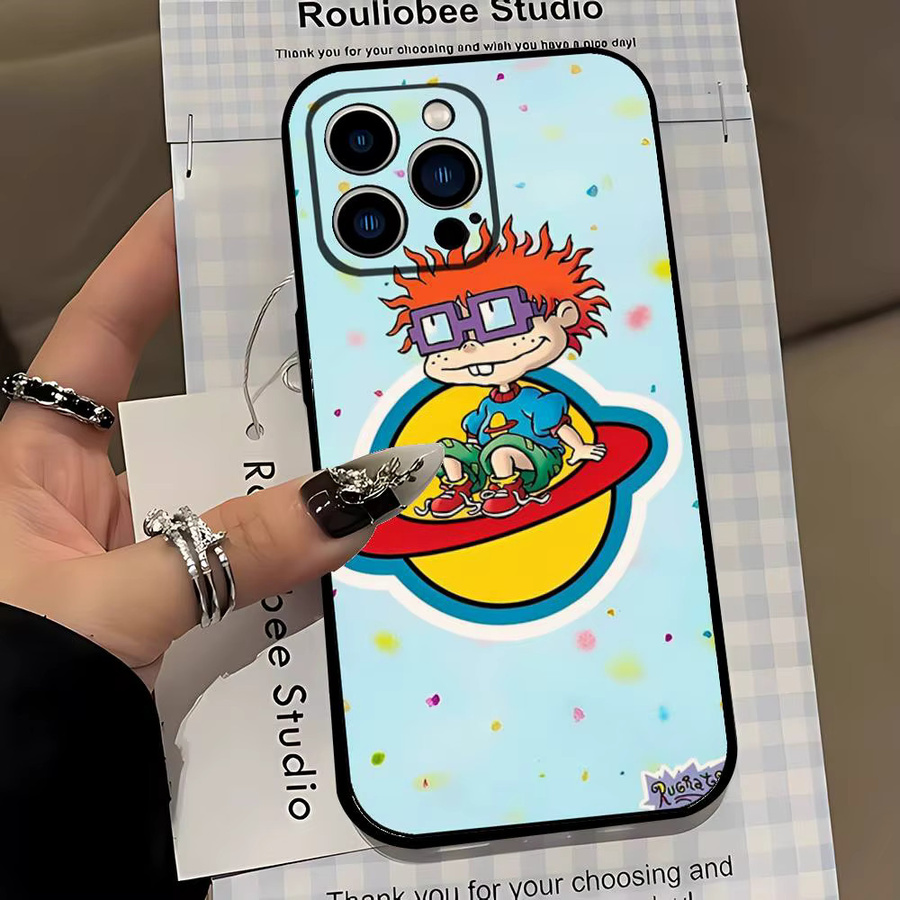 Mesuca Cartoon R-Rugart Handyhülle für iPhone 16 15 14 13 12 11 Pro Max Plus Mini XR XS SE in Multicolour - Bild 4