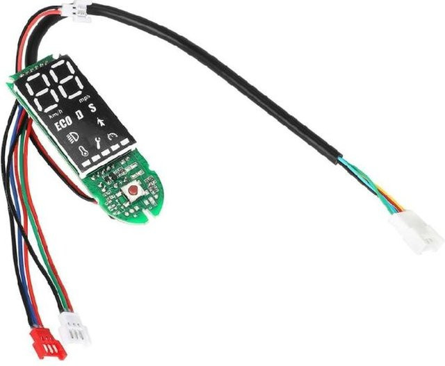Elektroroller Armaturenbrett Instrumententafel für 8,5 bis 10 Zoll in Schwarz mit Chromium-Details - Bild 1