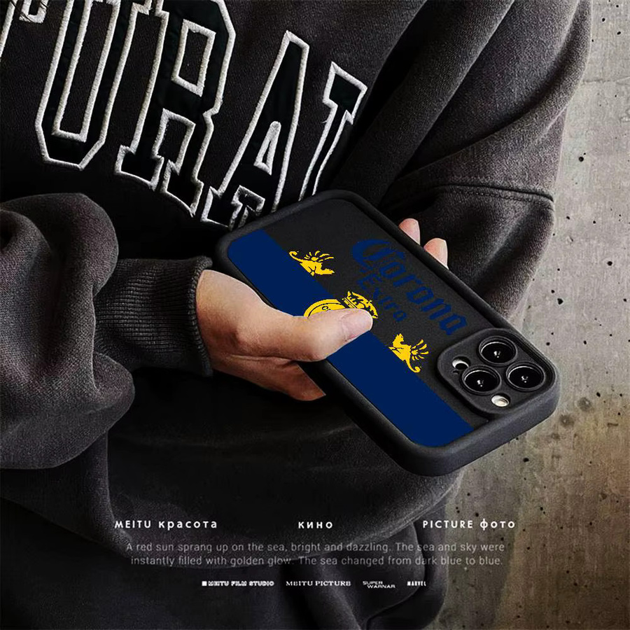 Potdemiel Handyhülle im Corona Extra Bier Design für iPhone 11 bis iPhone 17 Pro Max, weiche TPU Rückseite, Mehrfarbig - Bild 3
