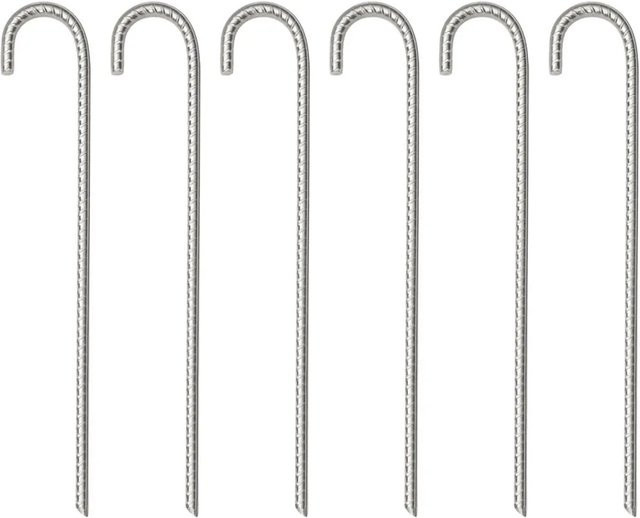 Furnicato Zelthering Set aus verzinktem Stahl in Silber, Durchmesser: 37 cm, Höhe: 6,5 cm - Bild 1