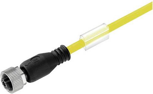 Weidmüller Sensor-Aktor-Steckverbinder M12 konfektioniert, 4-polig, gelb, Länge: 30 cm - Bild 1
