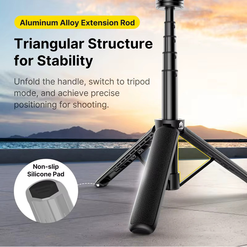 Ulanzi MT-74 Go-Quick II Magnetische Quick Release Verlängerung Stativ und Selfie Stick in Schwarz für GoPro, Insta360 X3 und DJI Action 4/3 - Bild 3