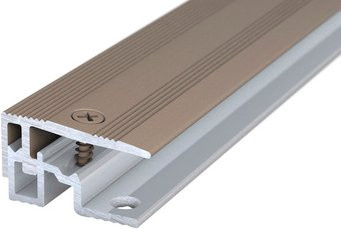 CARL PRINZ Abschlussprofil PS 400 aus Aluminium, silberfarben, B: 28 mm, H: 15 mm, versenkt gelocht - Bild 1