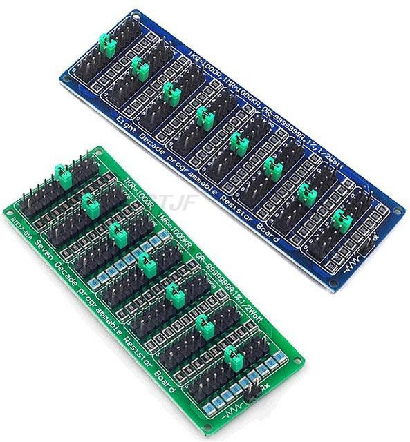 Programmierbares SMD-Widerstandsmodul mit 0,1 Ohm Schrittgenauigkeit und 8 Jahrzehnten Widerstandsbereich (0,1 bis 9.999.999,9 Ohm) - Bild 1