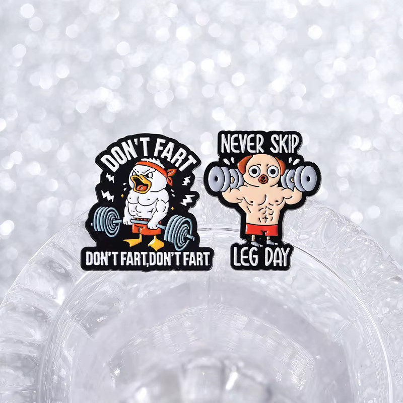 Brosche Don't Fart Duck, Emaille, Bunt - Bild 2