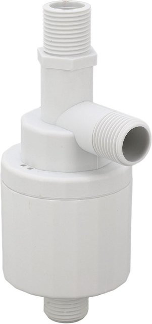 Automatisches Schwimmerventil DN15 1/2 Zoll mit oberem Einlass zur Wasserstandskontrolle und Poolbefüllung in Weiß - Bild 1