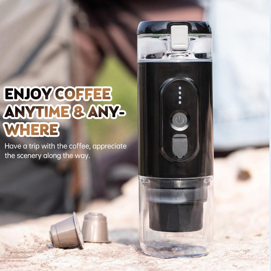 Tooarts Tragbare Elektrische Espresso Kaffee Maschine Cordless Mini Kaffee Maker mit Heizfunktion in Weiß - Bild 2