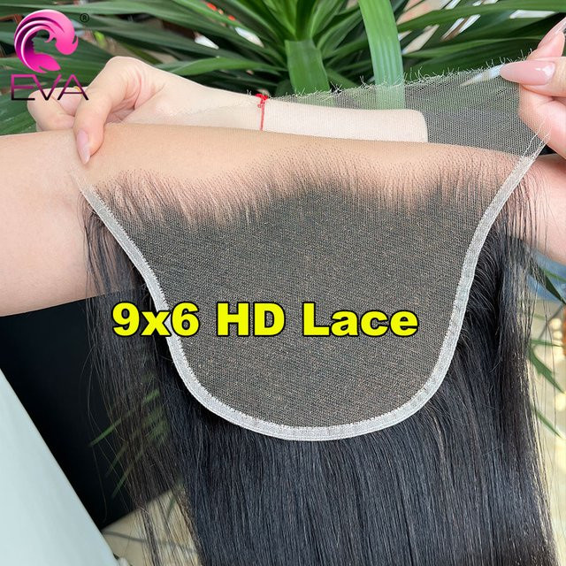 Eva Hair Echthaar Frontal Lace, gerade und gewellt - Bild 1