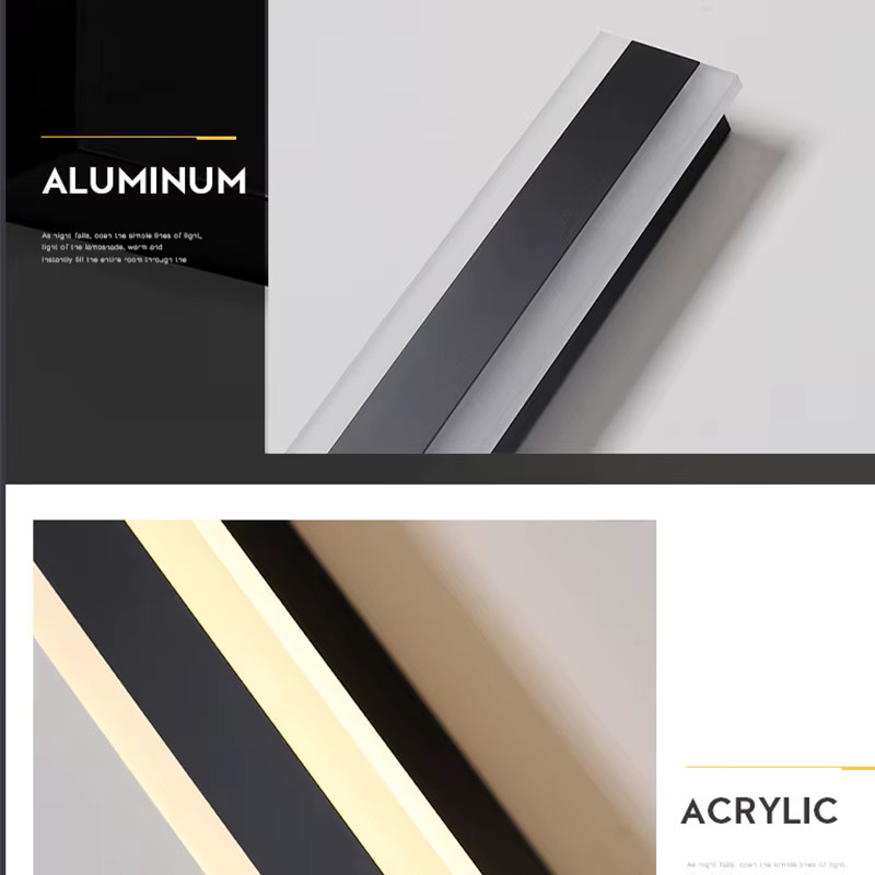 IISINUO Moderne LED-Wandleuchte aus Aluminium in Schwarz mit Up-Down-Lichteffekt, IP65 wasserdicht für Garten und Terrasse, Warmweiß - Bild 4