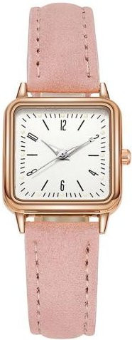 Hush & Hue Armbanduhr Quarz, Leder, Weiß, Damen, Eckig - Bild 1