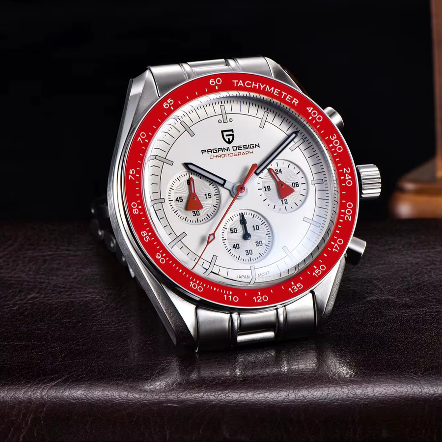 PAGANI DESIGN Chronograph, Quarz, Edelstahl, Saphirglas, Herren - Bild 5