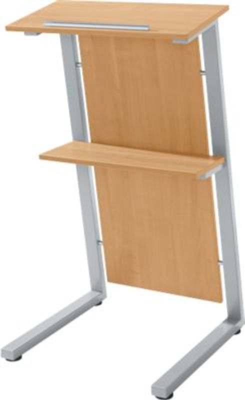 Schäfer Shop Select Stehpult höhenverstellbar aus Stahlrohr und Spanplatte in Buche, B: 59,0 cm, T: 62,0 cm, H: 112,0 cm bis 106,0 cm - Bild 2
