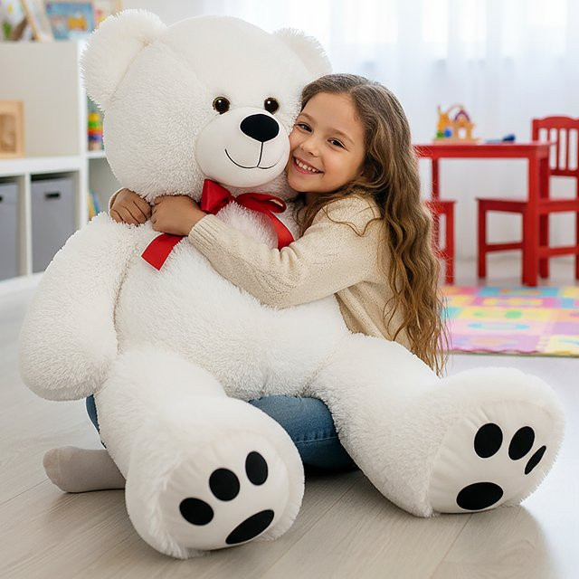 MONZANA Teddybär Plüsch Weiß - Bild 1
