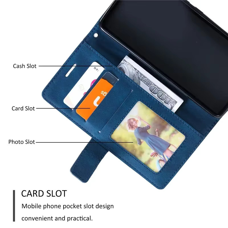 Magnetische Lederhülle für Samsung Galaxy A57 5G SM-A576B Wallet Stand Handyhülle - Bild 3