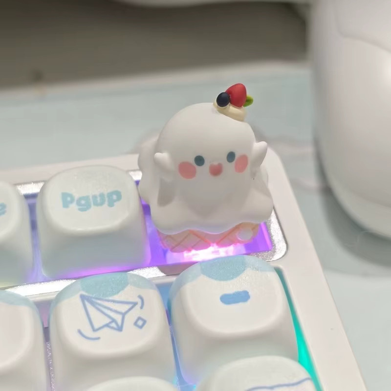 TOPTOY Geister-Eistüte Esc-Harz-Tastenkappen für mechanische Tastaturen im Kawaii-Design - Bild 2