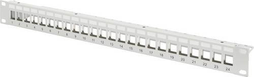 Digitus Modulares 24-Port Netzwerk-Patchpanel unbestückt grau 1 HE - Bild 1