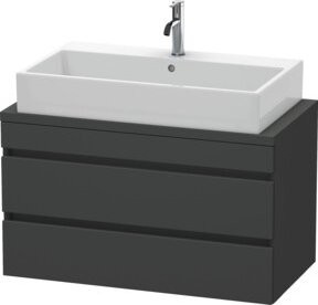 Duravit Waschtischunterschrank Com DuraStyle in Grau Matt mit 2 Schubladen, Wandmontage, B/T/H: 90 x 47,8 x 51,2 cm - Bild 1