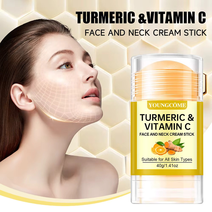 YOUNGCOME Gesichts- und Halscreme-Stift mit Kurkuma & Vitamin C, Trockene Haut - Bild 2