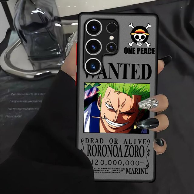 Anime One Piece Luffy Handyhülle Case für Samsung Galaxy S24 FE S25 S23 Ultra S22 S21 S20 S10 S9 Plus kompatibel, Transparent/Multicolor - Bild 1