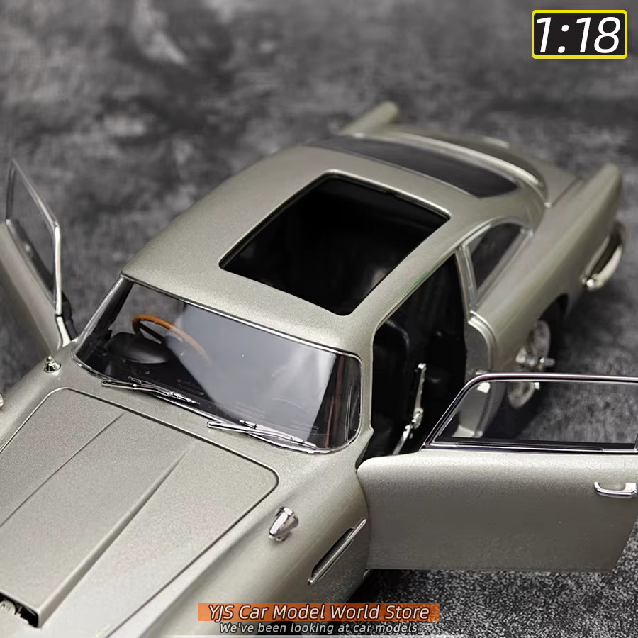 Xiaoguang DB5-Modell, Diecast-Modell, Maßstab 1:18, Metall, Grau - Bild 3